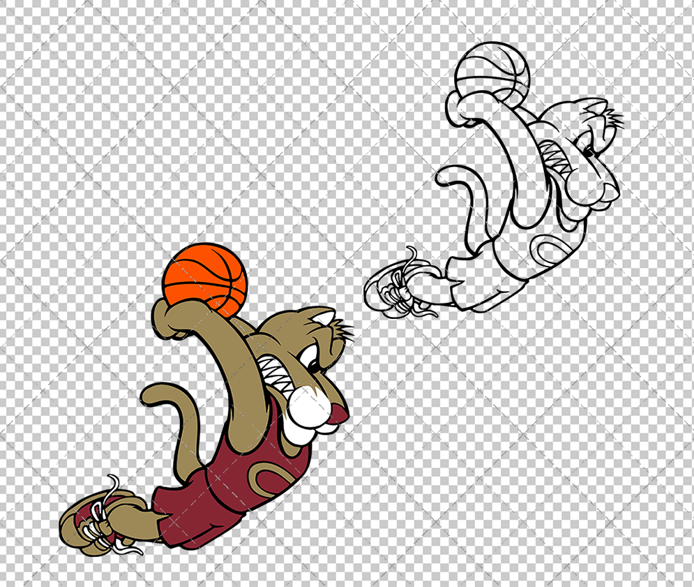 College of Charleston Cougars Mascot 1997 003, Svg, Dxf, Eps, Png - SvgShopArt