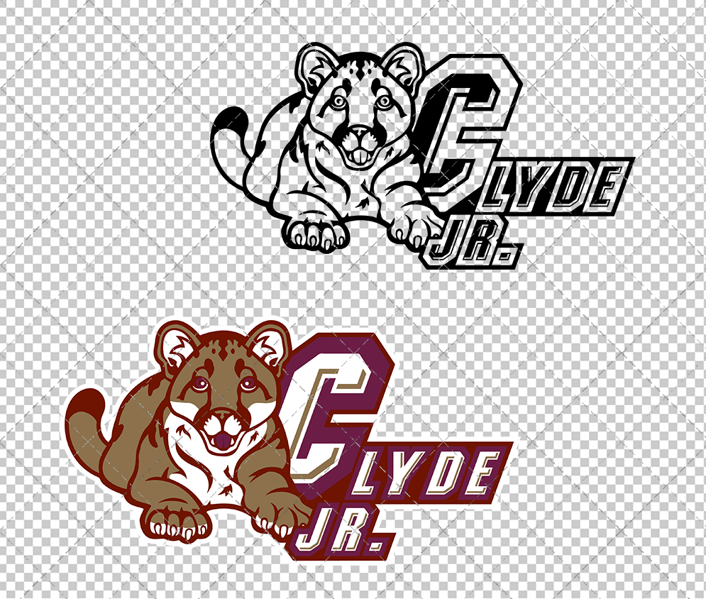 College of Charleston Cougars Mascot 2003, Svg, Dxf, Eps, Png - SvgShopArt