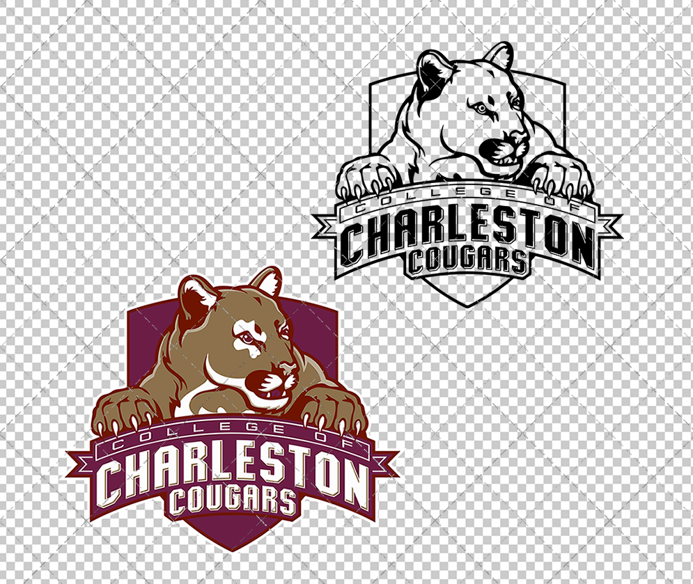 College of Charleston Cougars Secondary 2003 005, Svg, Dxf, Eps, Png - SvgShopArt