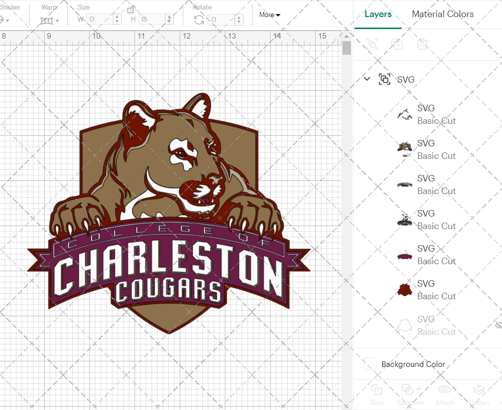 College of Charleston Cougars Secondary 2003 006, Svg, Dxf, Eps, Png - SvgShopArt