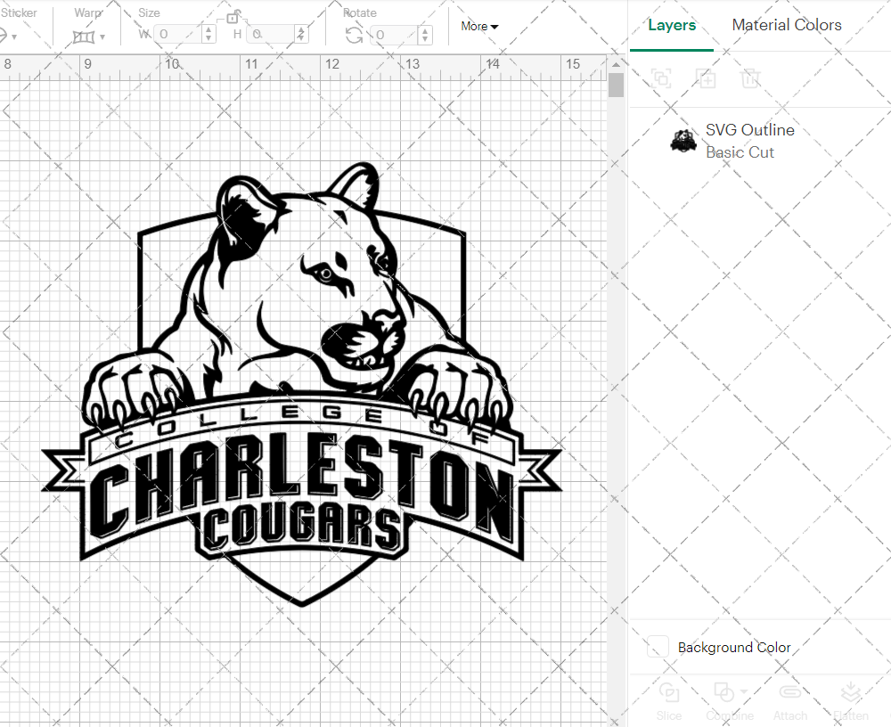 College of Charleston Cougars Secondary 2003 007, Svg, Dxf, Eps, Png - SvgShopArt