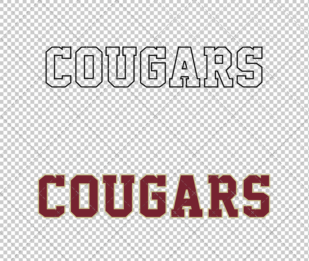 College of Charleston Cougars Wordmark 2013 003, Svg, Dxf, Eps, Png - SvgShopArt
