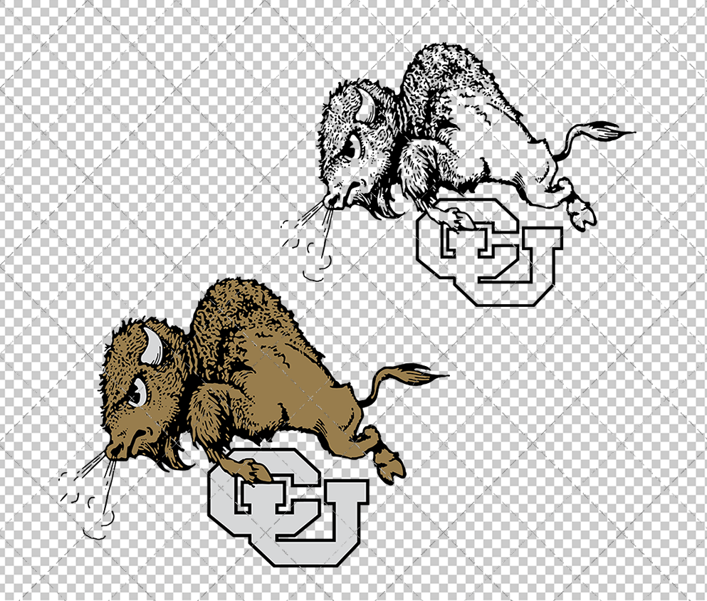 Colorado Buffaloes Alternate 1948 002, Svg, Dxf, Eps, Png - SvgShopArt