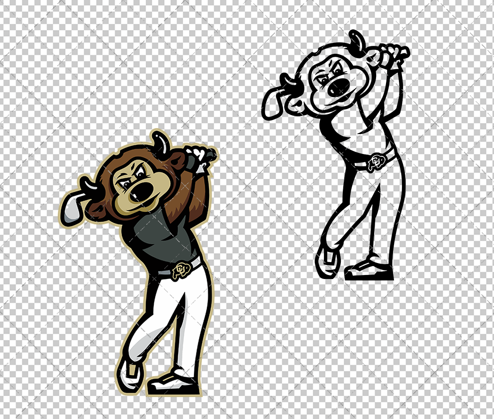 Colorado Buffaloes Mascot 2018, Svg, Dxf, Eps, Png - SvgShopArt