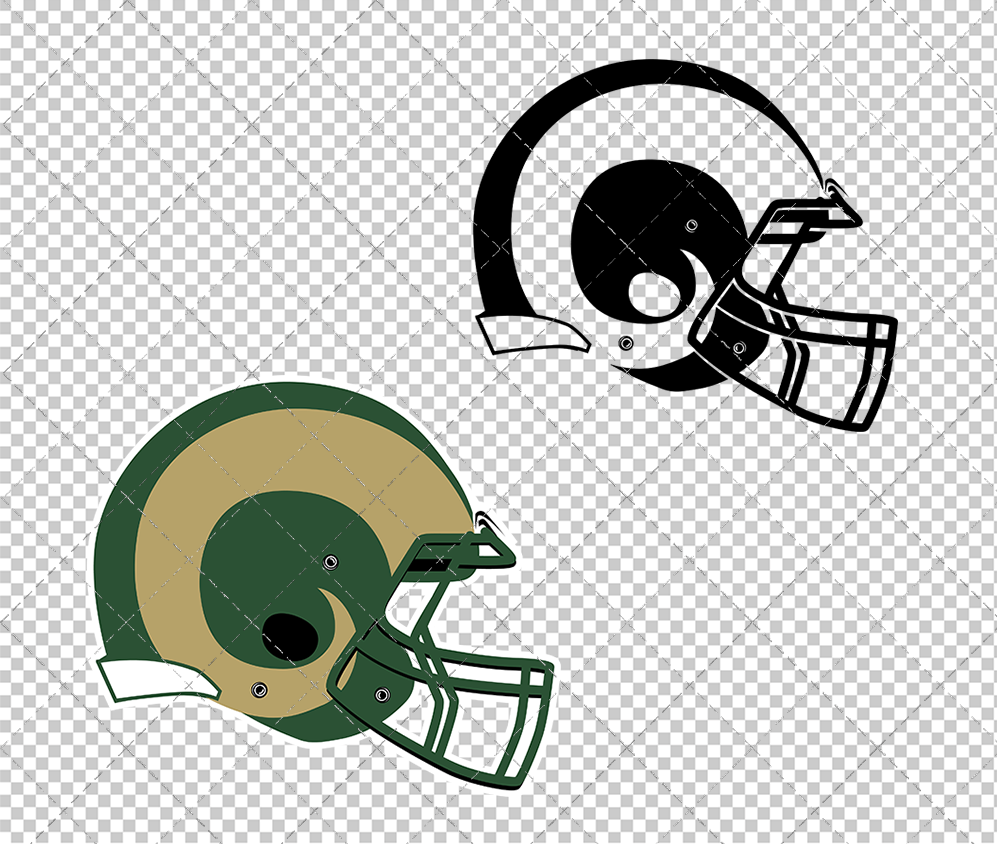 Colorado State Rams Helmets 2015, Svg, Dxf, Eps, Png - SvgShopArt