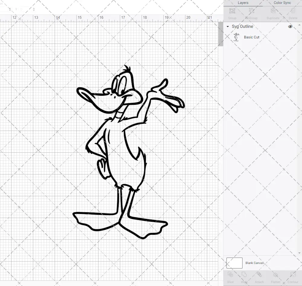 Daffy Duck - Looney Tunes, Svg, Dxf, Eps, Png SvgShopArt