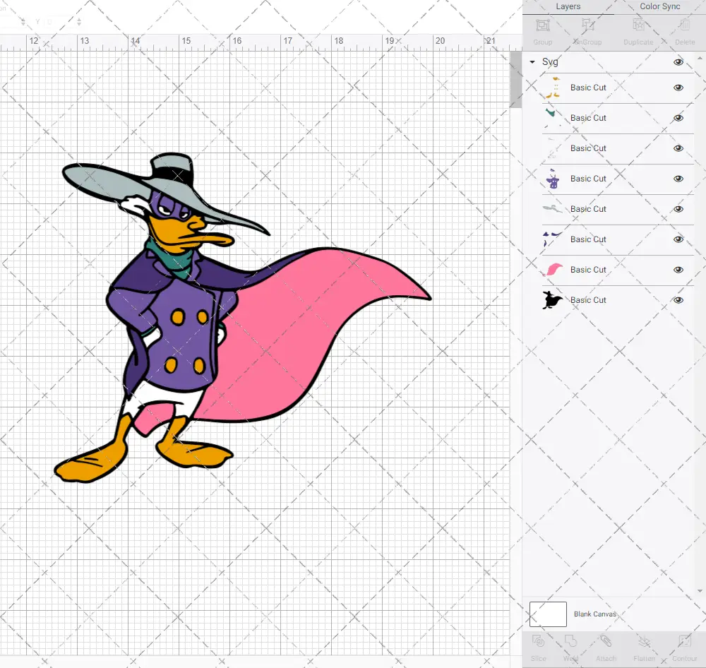 Darkwing Duck, Svg, Dxf, Eps, Png SvgShopArt