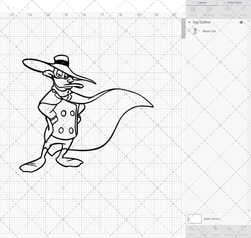 Darkwing Duck, Svg, Dxf, Eps, Png SvgShopArt