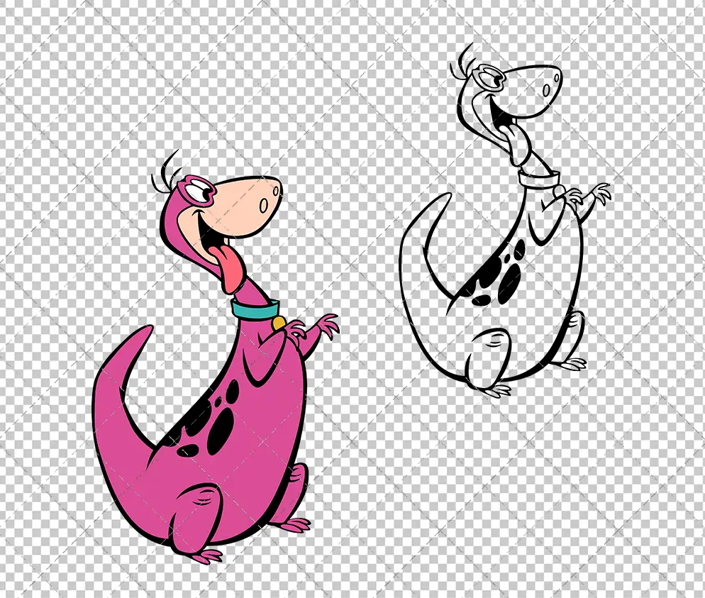 Dino - The Flintstones 002, Svg, Dxf, Eps, Png SvgShopArt