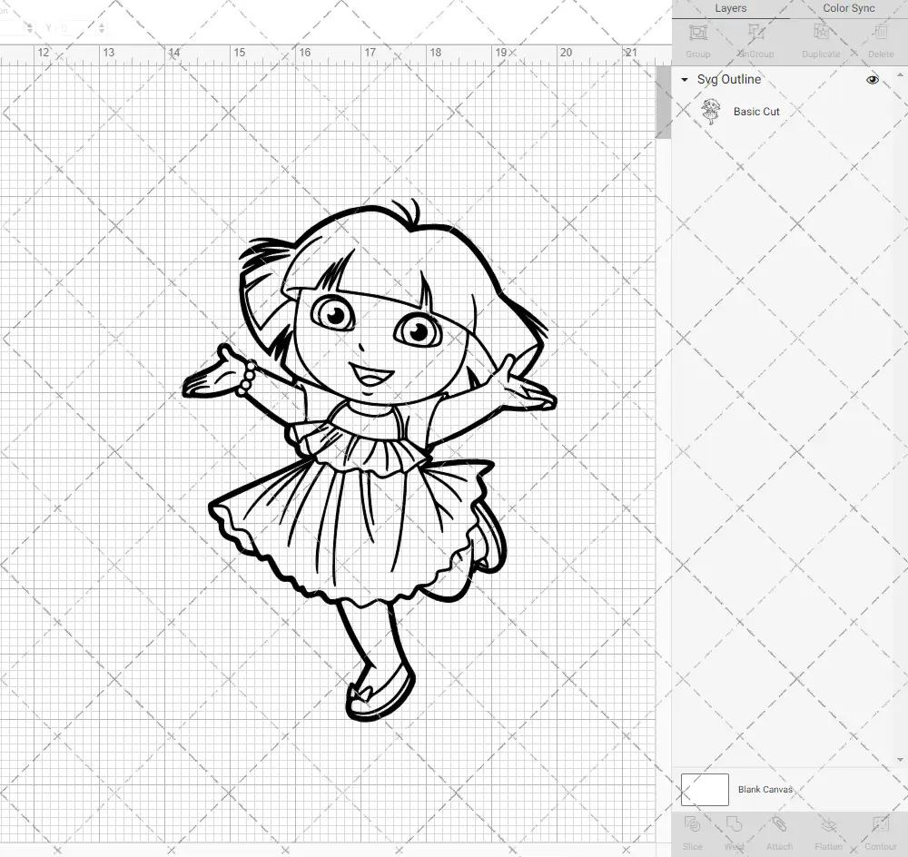 Dora - Dora the Explorer 003, Svg, Dxf, Eps, Png SvgShopArt