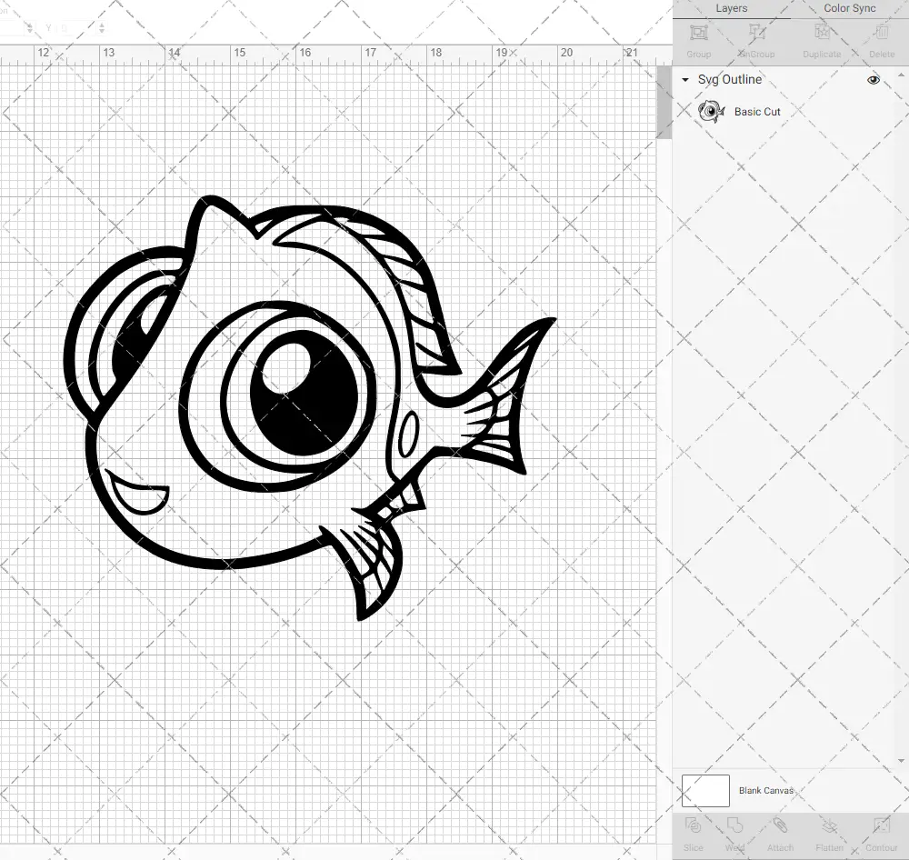 Dory - Finding Dory 003, Svg, Dxf, Eps, Png SvgShopArt