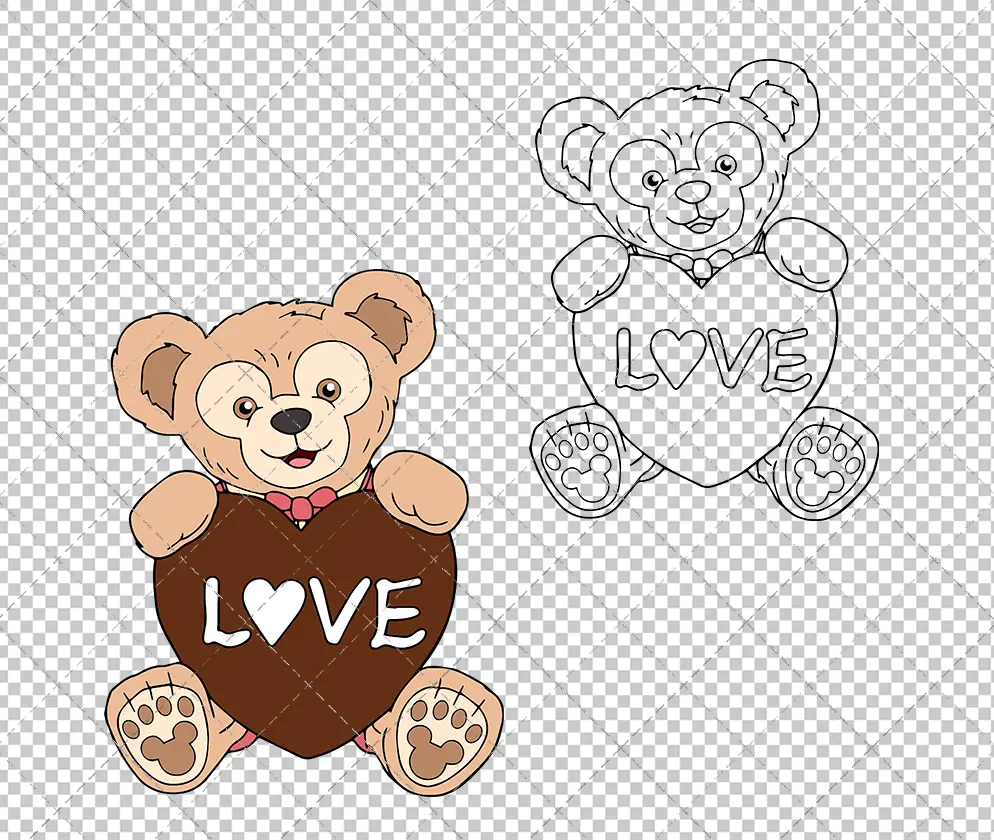 Duffy - Duffy and Friends 002, Svg, Dxf, Eps, Png SvgShopArt