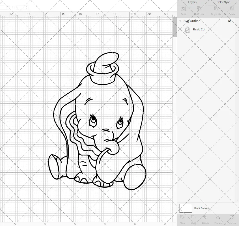Dumbo 003, Svg, Dxf, Eps, Png SvgShopArt