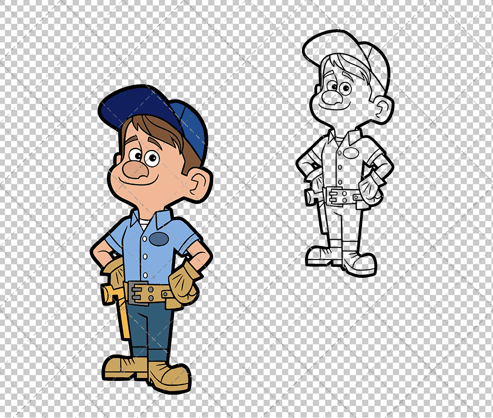 Fix-it Felix - Wreck-It Ralph, Svg, Dxf, Eps, Png SvgShopArt