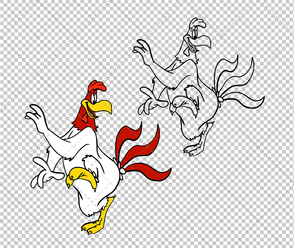 Foghorn Leghorn - Looney Tunes 003, Svg, Dxf, Eps, Png SvgShopArt