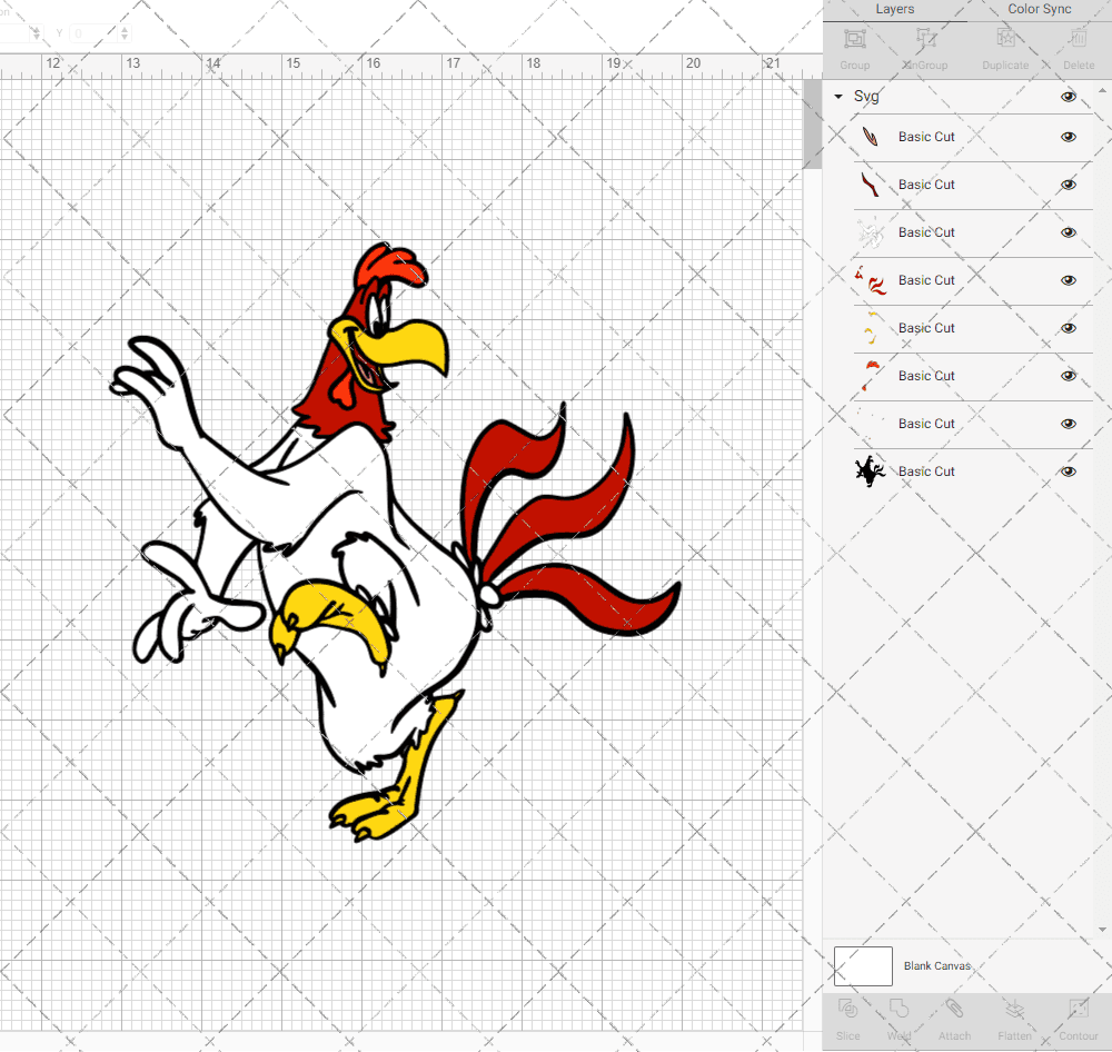 Foghorn Leghorn - Looney Tunes 003, Svg, Dxf, Eps, Png SvgShopArt