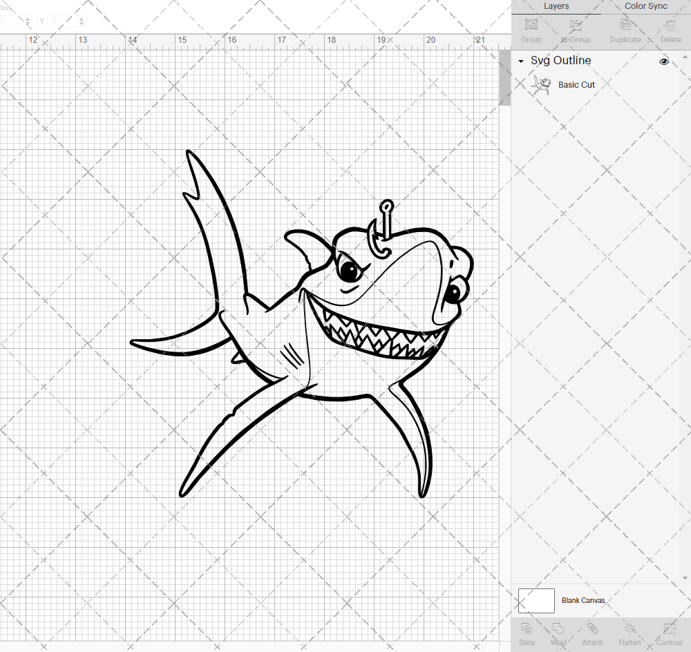 Shark Chum - Finding Nemo, Svg, Dxf, Eps, Png - SvgShopArt