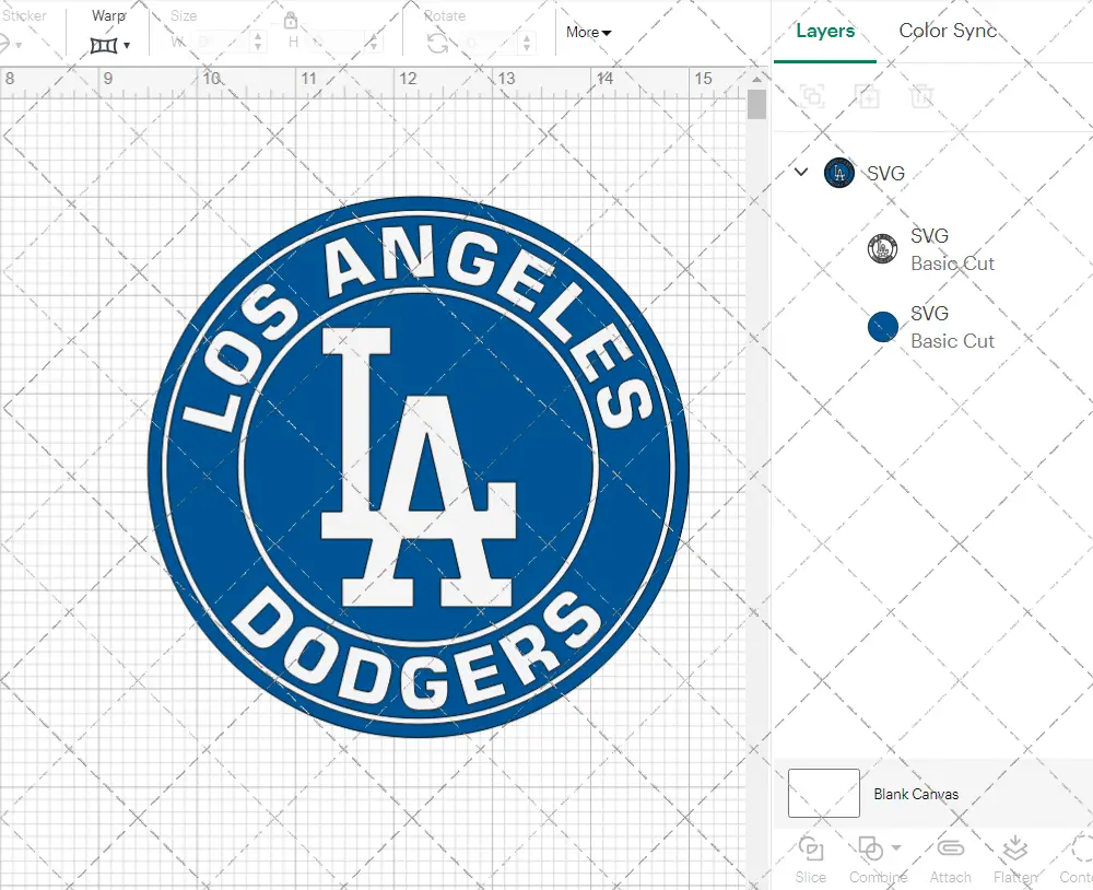 Los Angeles Dodgers Circle 2012, Svg, Dxf, Eps, Png - SvgShopArt