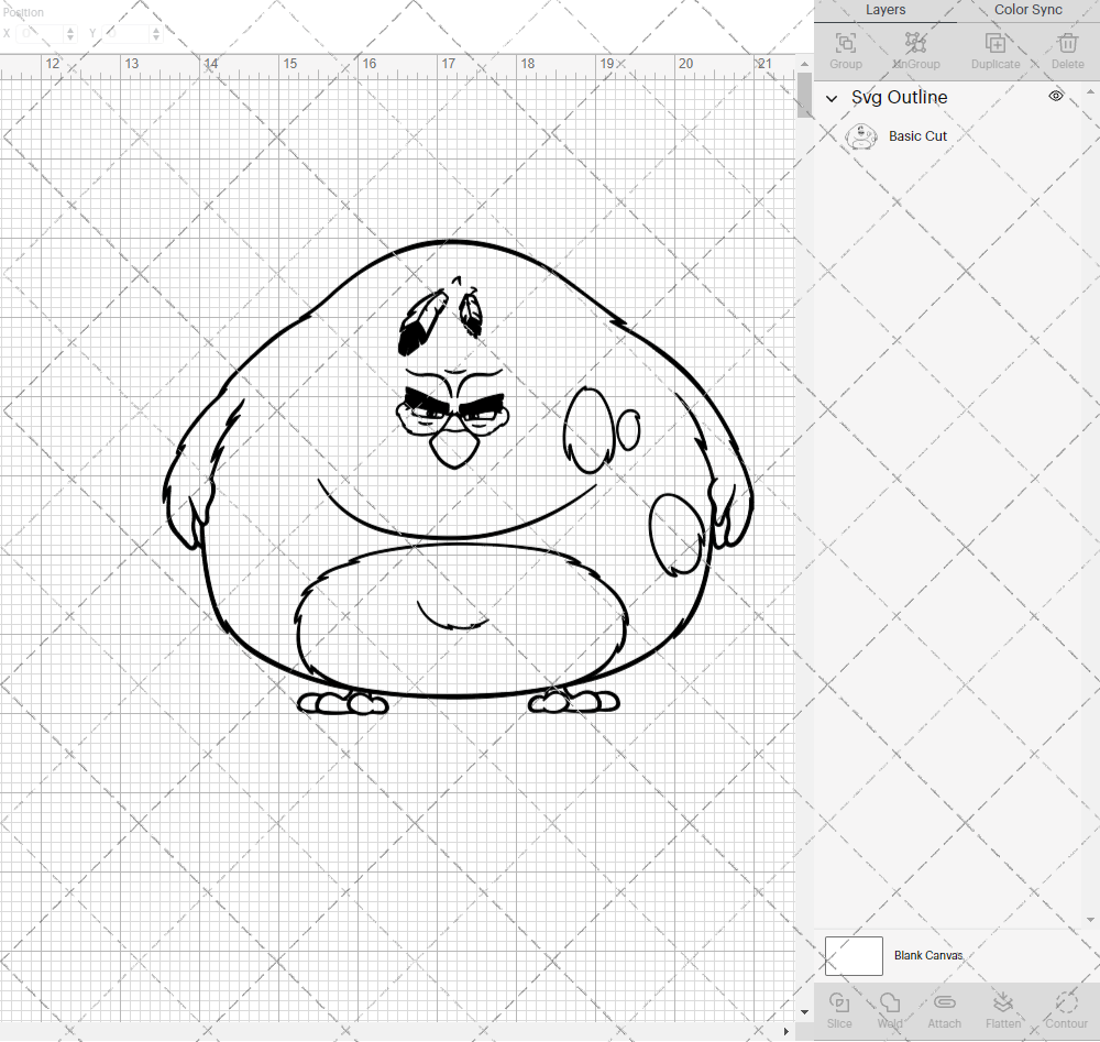 Terence - The Angry Birds, Svg, Dxf, Eps, Png - SvgShopArt