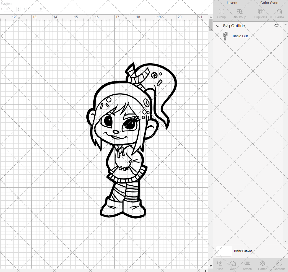 Vanellope - Wreck-It Ralph, Svg, Dxf, Eps, Png - SvgShopArt