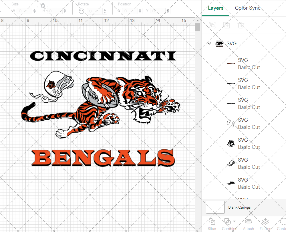 Cincinnati Bengals Alternate 1968, Svg, Dxf, Eps, Png - SvgShopArt