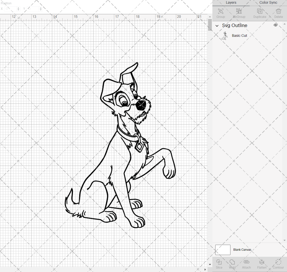 Tramp - Lady and the Tramp 002, Svg, Dxf, Eps, Png - SvgShopArt