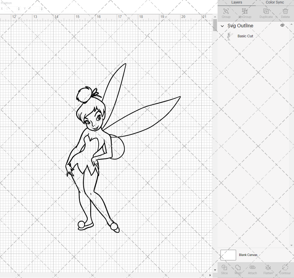 Tinker Bell - Peter Pan, Svg, Dxf, Eps, Png - SvgShopArt