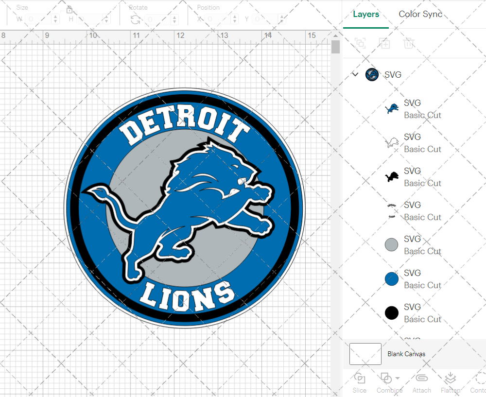 Detroit Lions Circle 2009 002, Svg, Dxf, Eps, Png - SvgShopArt