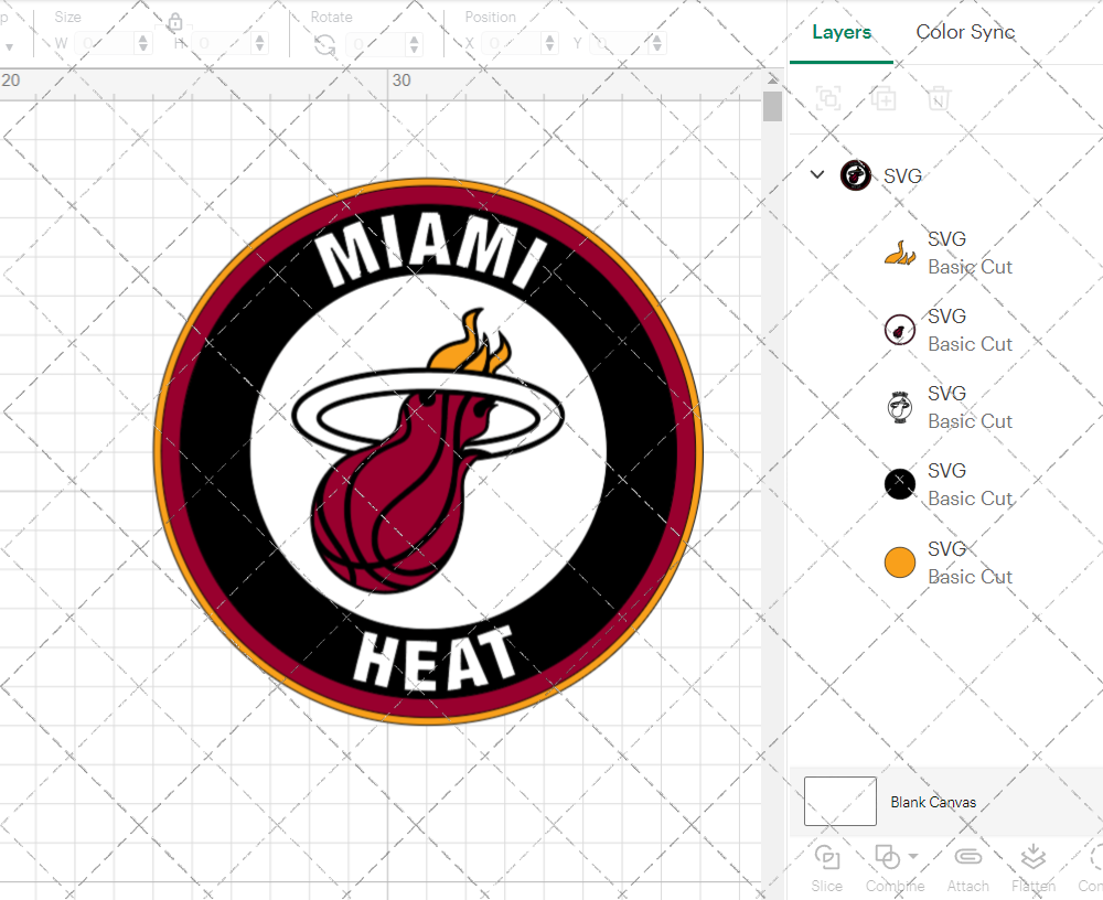 Miami Heat Circle 2008 002, Svg, Dxf, Eps, Png - SvgShopArt