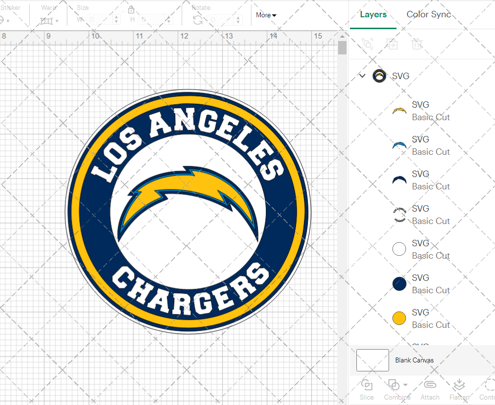 Los Angeles Chargers Circle 2017, Svg, Dxf, Eps, Png - SvgShopArt