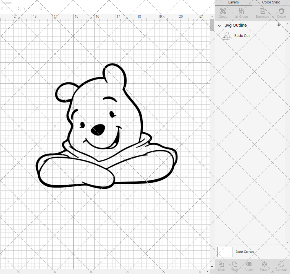 Winnie The Pooh 007, Svg, Dxf, Eps, Png - SvgShopArt