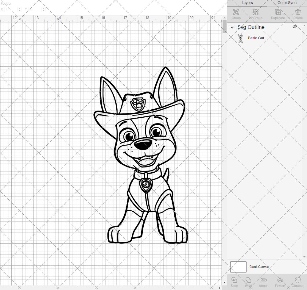 Tracker - Paw Patrol 002, Svg, Dxf, Eps, Png - SvgShopArt