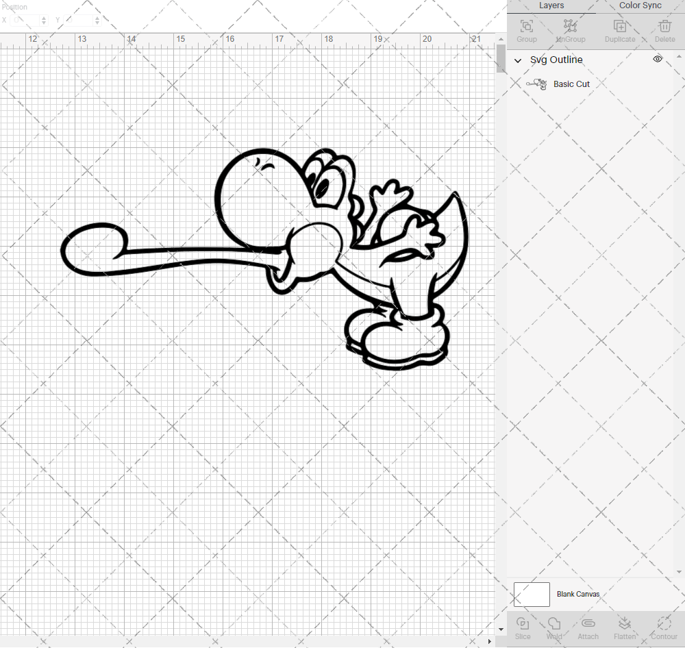 Yoshi - Super Mario Bros 003, Svg, Dxf, Eps, Png - SvgShopArt