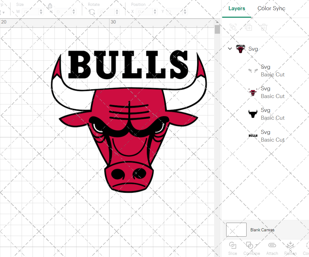 Chicago Bulls Alternate 1972 003, Svg, Dxf, Eps, Png - SvgShopArt