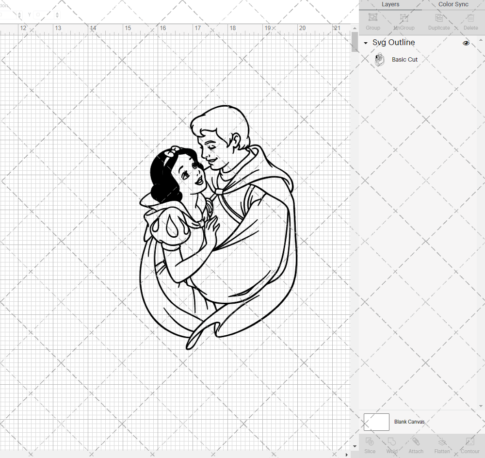 Snow White and Prince - Snow White, Svg, Dxf, Eps, Png - SvgShopArt