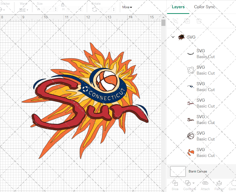 Connecticut Sun 2003, Svg, Dxf, Eps, Png - SvgShopArt