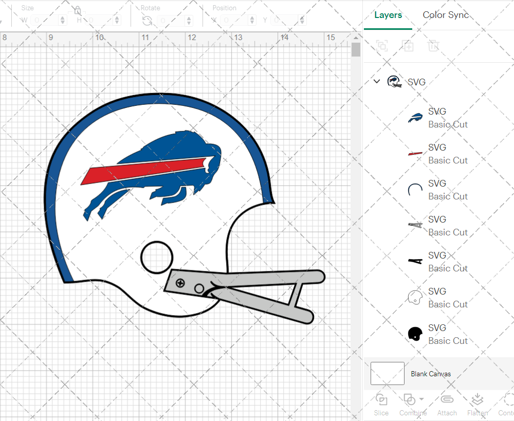 Buffalo Bills Helmet 1974, Svg, Dxf, Eps, Png - SvgShopArt