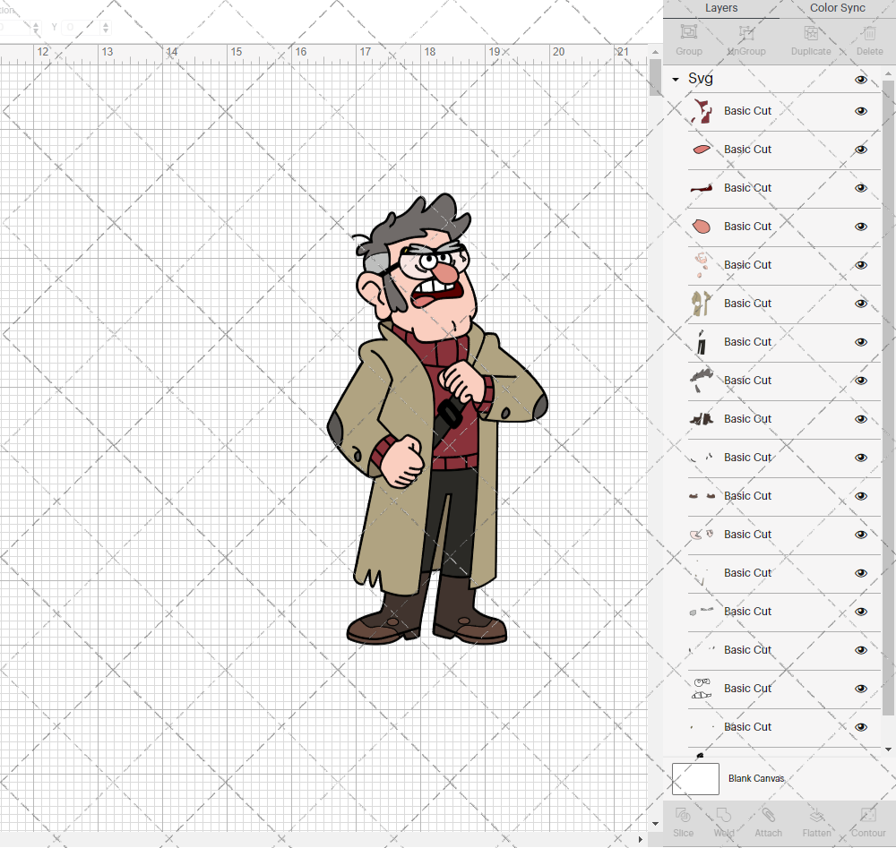 Stanford Pines - Gravity Falls, Svg, Dxf, Eps, Png - SvgShopArt