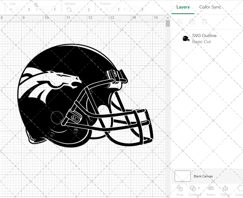 Denver Broncos Helmet 1997 002, Svg, Dxf, Eps, Png - SvgShopArt