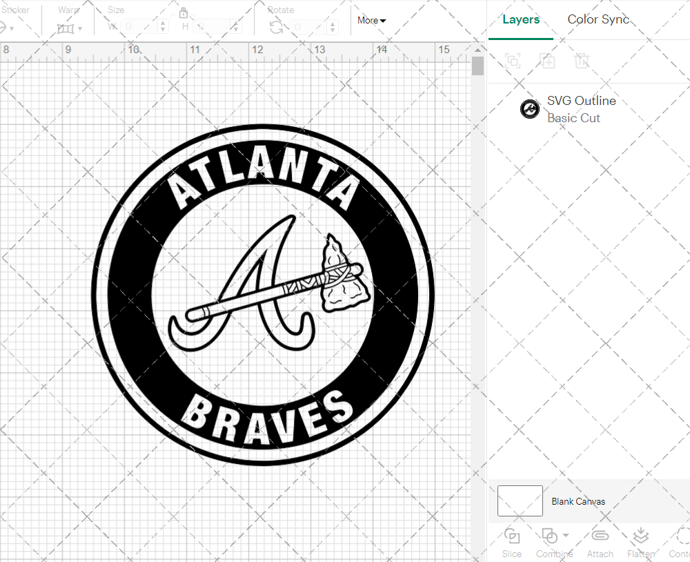 Atlanta Braves Circle 2007, Svg, Dxf, Eps, Png - SvgShopArt