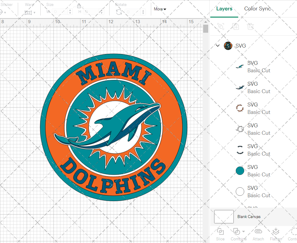 Miami Dolphins Circle 2018, Svg, Dxf, Eps, Png - SvgShopArt
