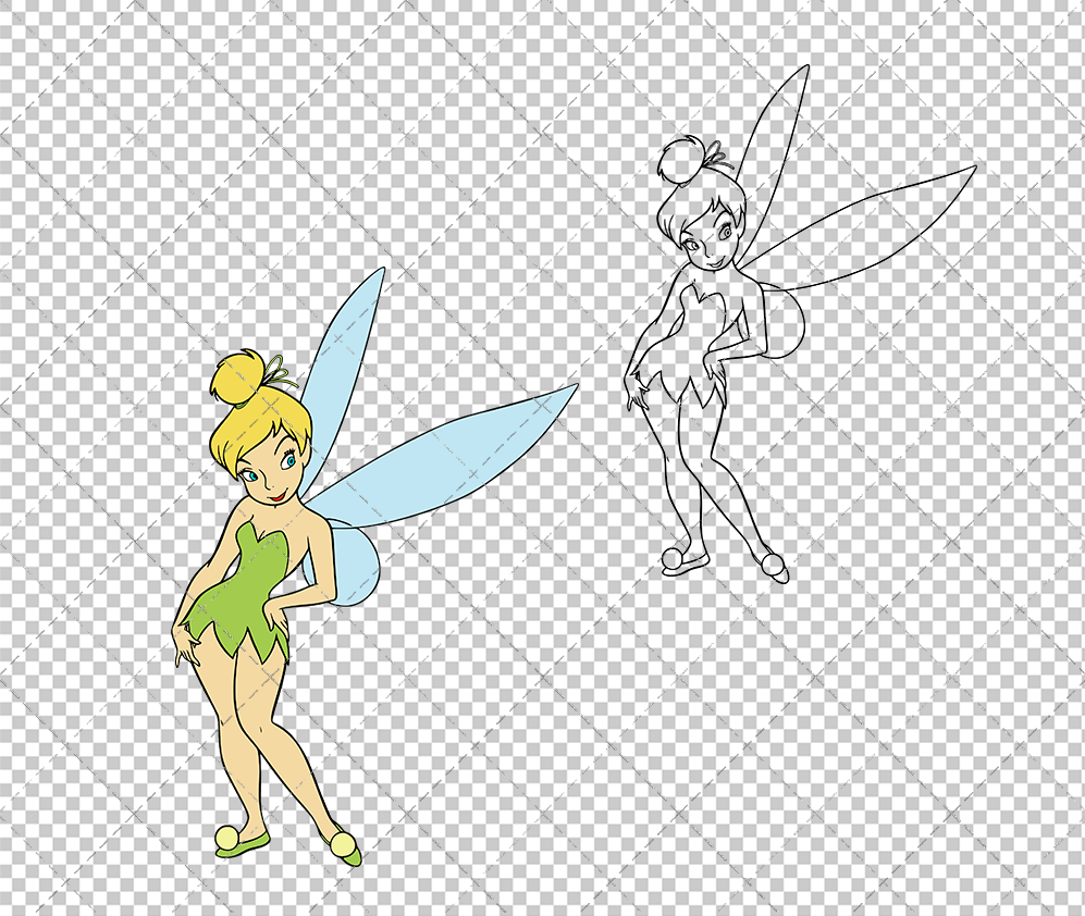 Tinker Bell - Peter Pan, Svg, Dxf, Eps, Png - SvgShopArt