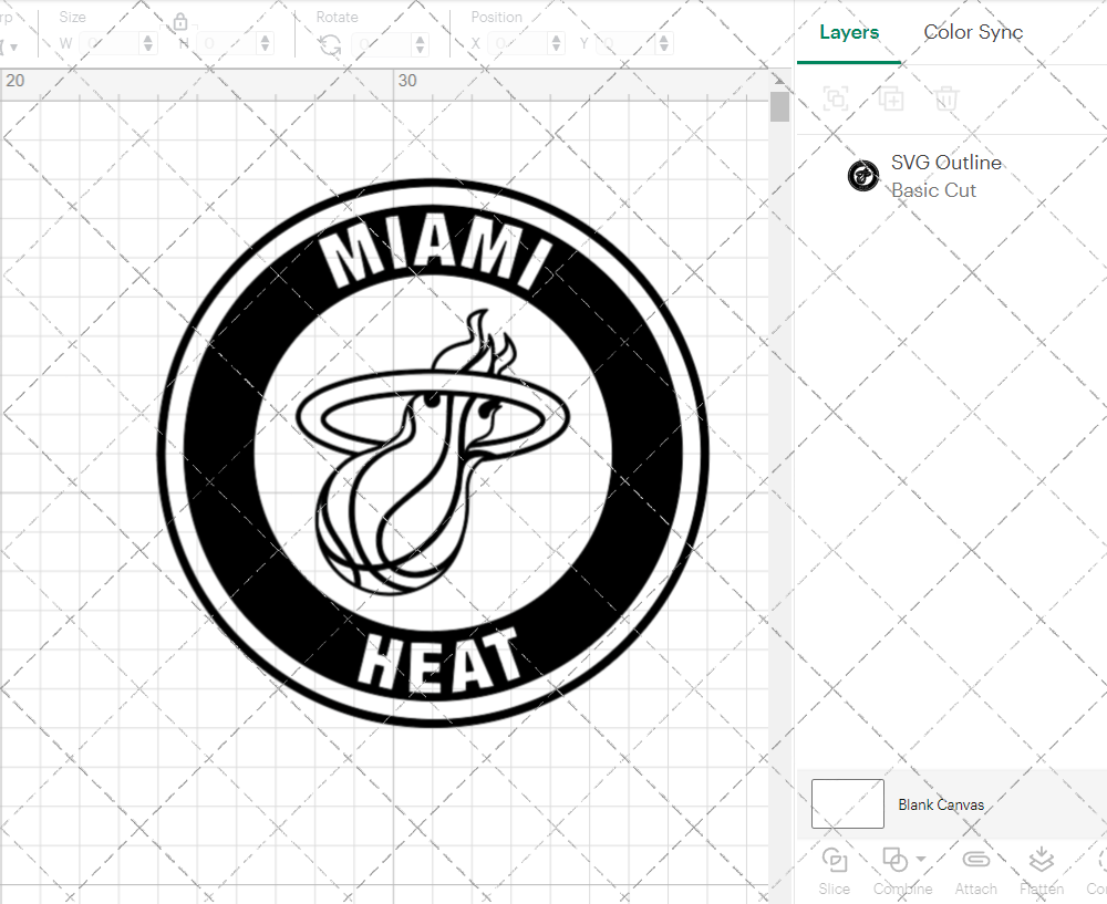 Miami Heat Circle 2008 002, Svg, Dxf, Eps, Png - SvgShopArt