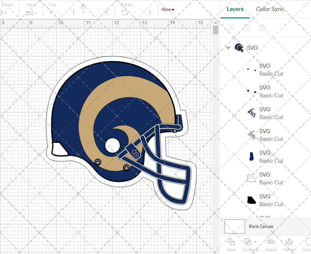 Los Angeles Rams Helmet 2016, Svg, Dxf, Eps, Png - SvgShopArt