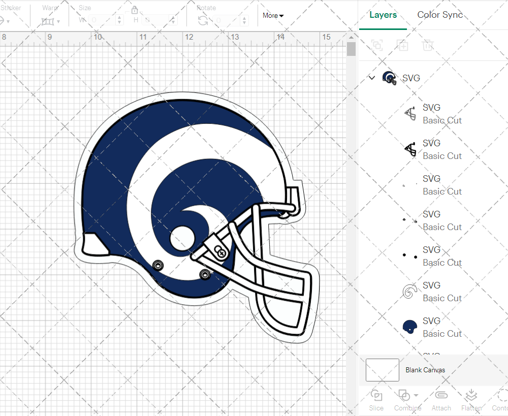 Los Angeles Rams Helmet 2017, Svg, Dxf, Eps, Png - SvgShopArt
