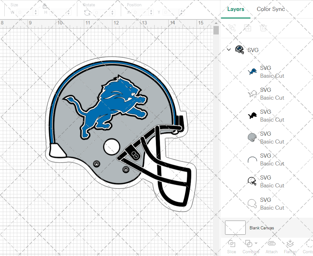 Detroit Lions Helmet 2009, Svg, Dxf, Eps, Png - SvgShopArt