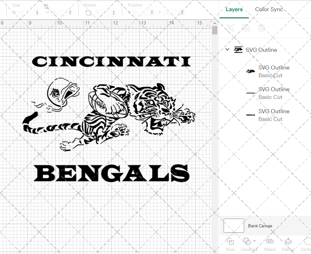 Cincinnati Bengals Alternate 1968, Svg, Dxf, Eps, Png - SvgShopArt