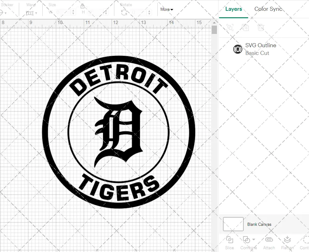 Detroit Tigers Circle 2016, Svg, Dxf, Eps, Png - SvgShopArt