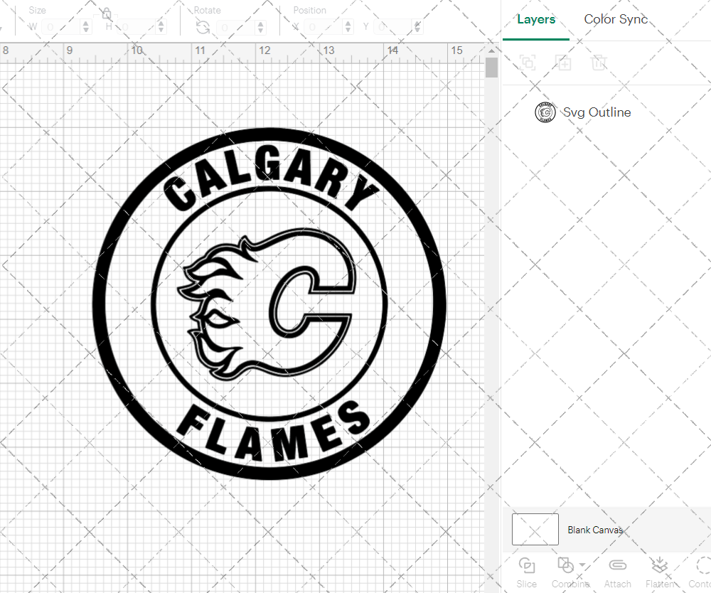 Calgary Flames Circle 1994, Svg, Dxf, Eps, Png - SvgShopArt