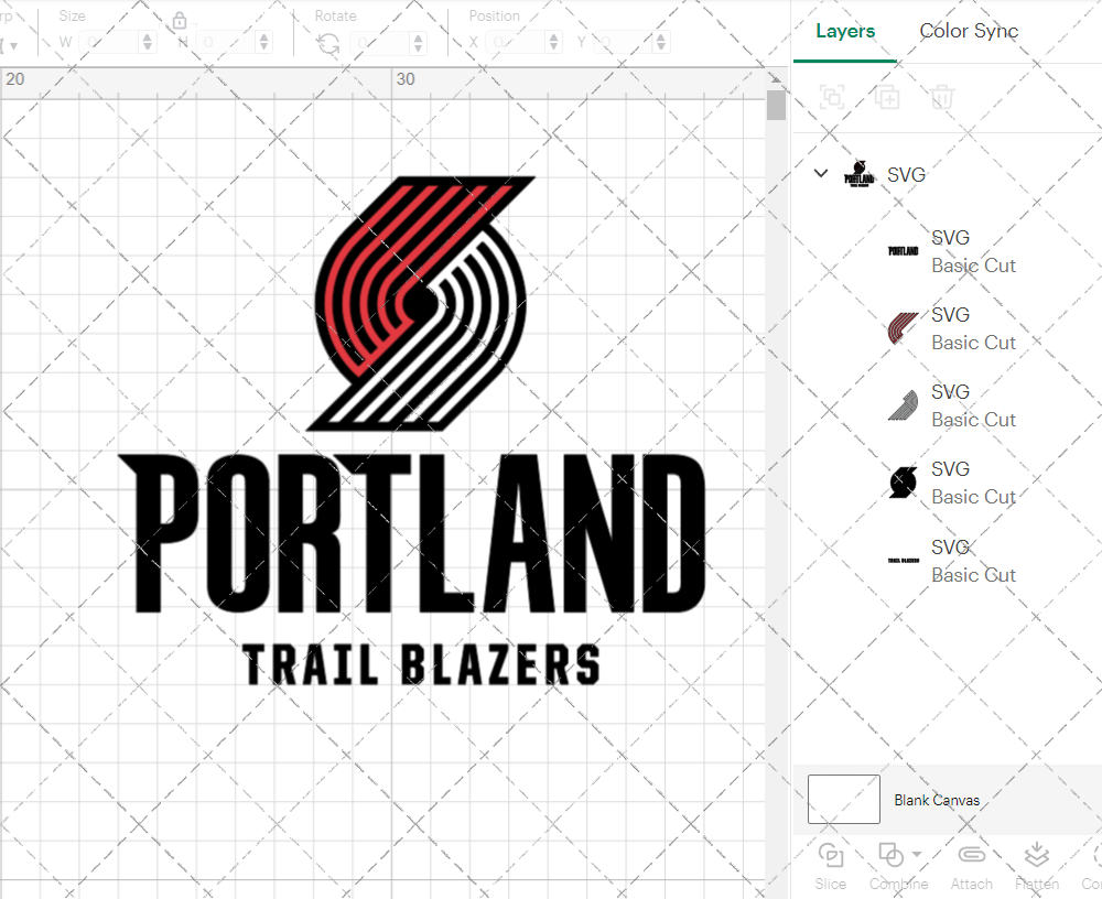 Portland Trail Blazers 2017, Svg, Dxf, Eps, Png - SvgShopArt